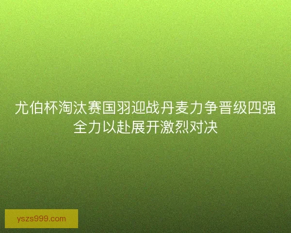 尤伯杯淘汰赛国羽迎战丹麦力争晋级四强全力以赴展开激烈对决